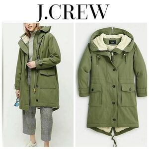 J.CREW SHERPA-LINED UTILITY PARKA. SIZE: XS. COLOR
